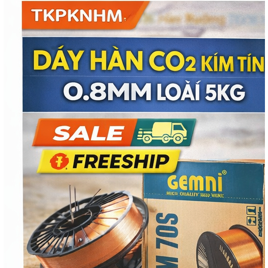 Dây Hàn MIG CO2 Kim Tín 0.8mm – 5Kg, Hàn Sắt Bền Chắc