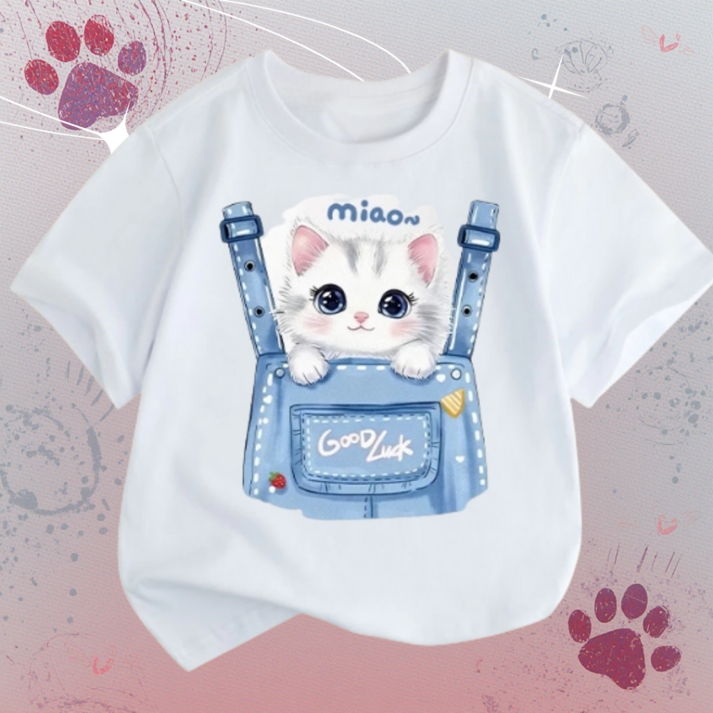 Áo thun bé trai, áo thun bé gái in hình play together chất cotton mềm mịn