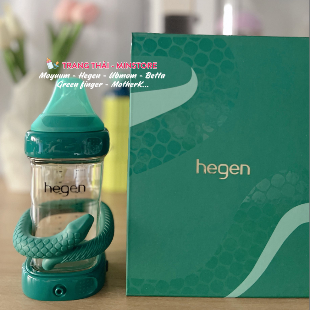 Bình sữa Hegen Serpentine Treasures 240ml - Bình sữa Hegen Rắn kèm gặm nướu - Hàng chính hãng