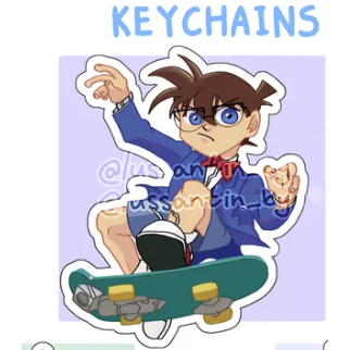 Detective Conan Keychains 2.7" || Edogawa Conan || Hattori Heiji || Kaitou KID