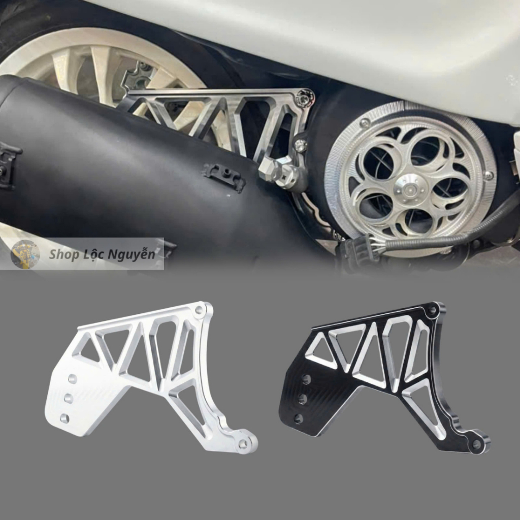 Pat pô CNC lắp cho pô Rimus và pô zin Vespa Sprint/ Prima/ LX/ S/ GTS