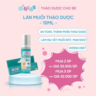 Lăn bôi muỗi đốt cho bé thảo dược O'Kids làm dịu vết muỗi đốt và côn trùng cắn
