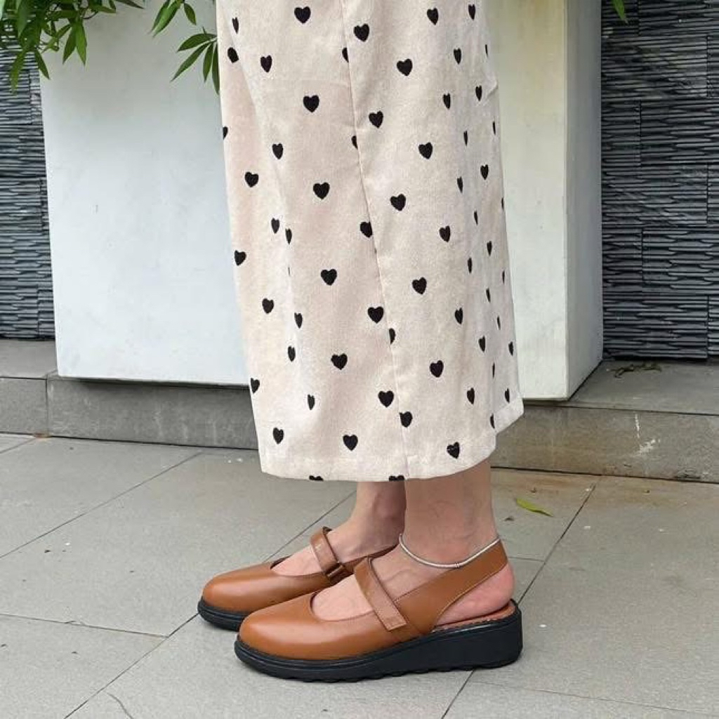 Giày Marry Jane da  thật cờ lắc