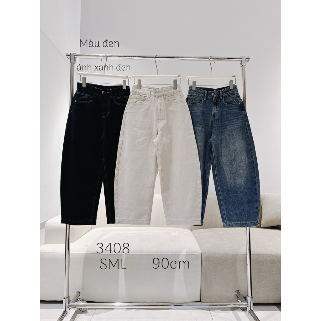Quần jeans baggy 3408 - SML - 90cm