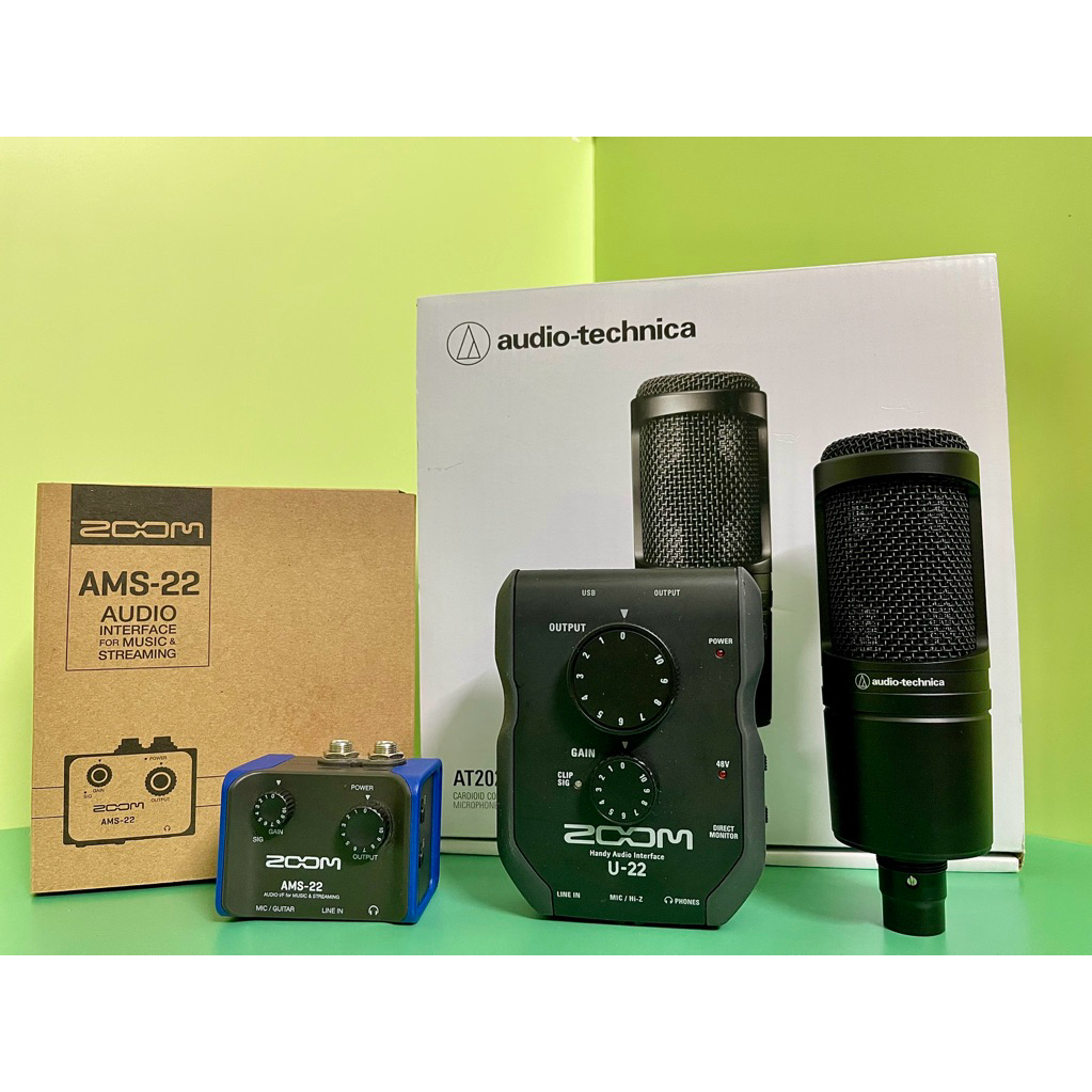 Zoom AMS-22 + Audio-Technica AT2020