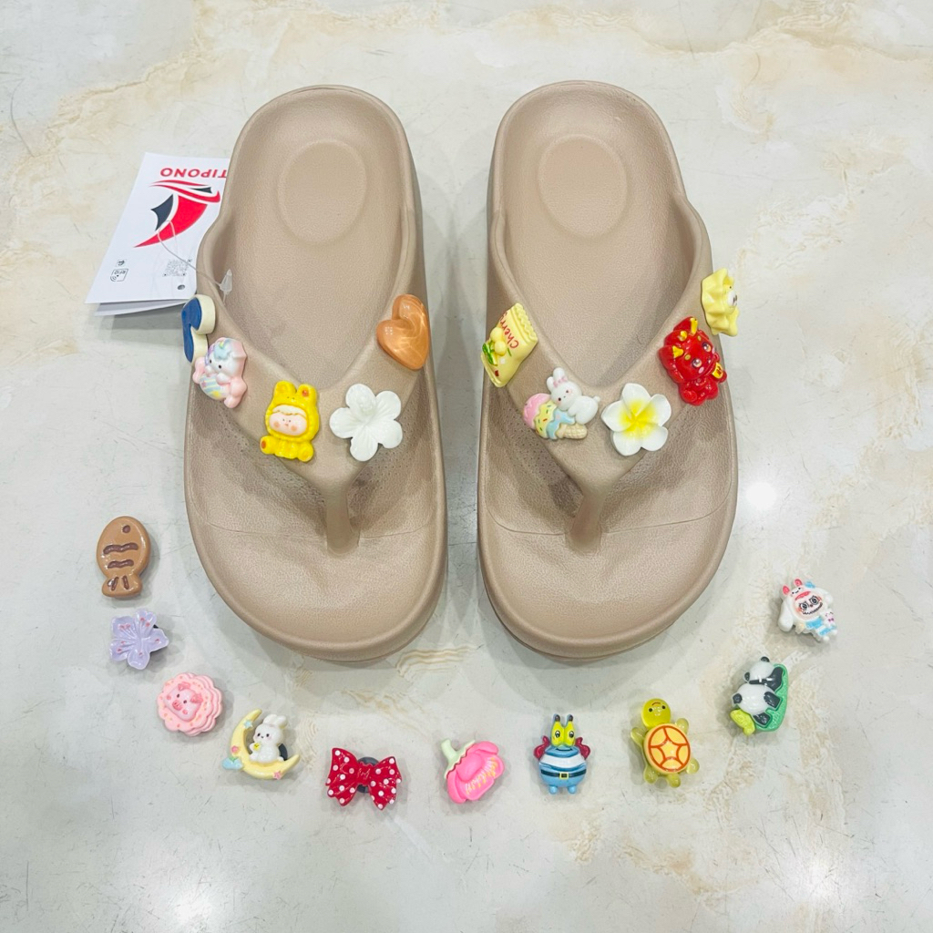 kẹp nử TIPONO 5 phân , êm chân , mềm mại , màu trà sữa rất sạch sẽ