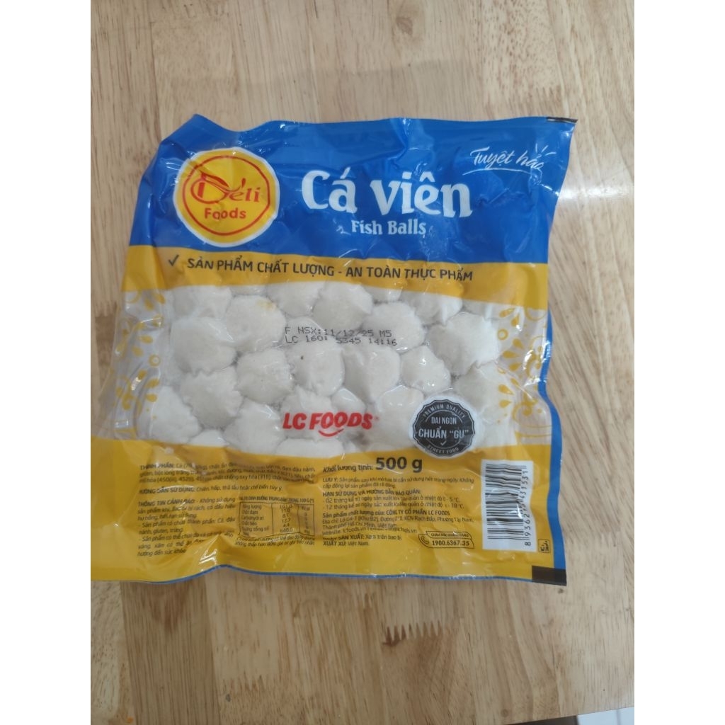 [Hàng loại 1][Tách nhỏ] Cá viên chiên lcfood