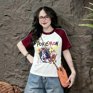 Áo nữ kiểu tay bèo phối nơ in hoa chất thun gân dày mịn siêu xinh binngoc123