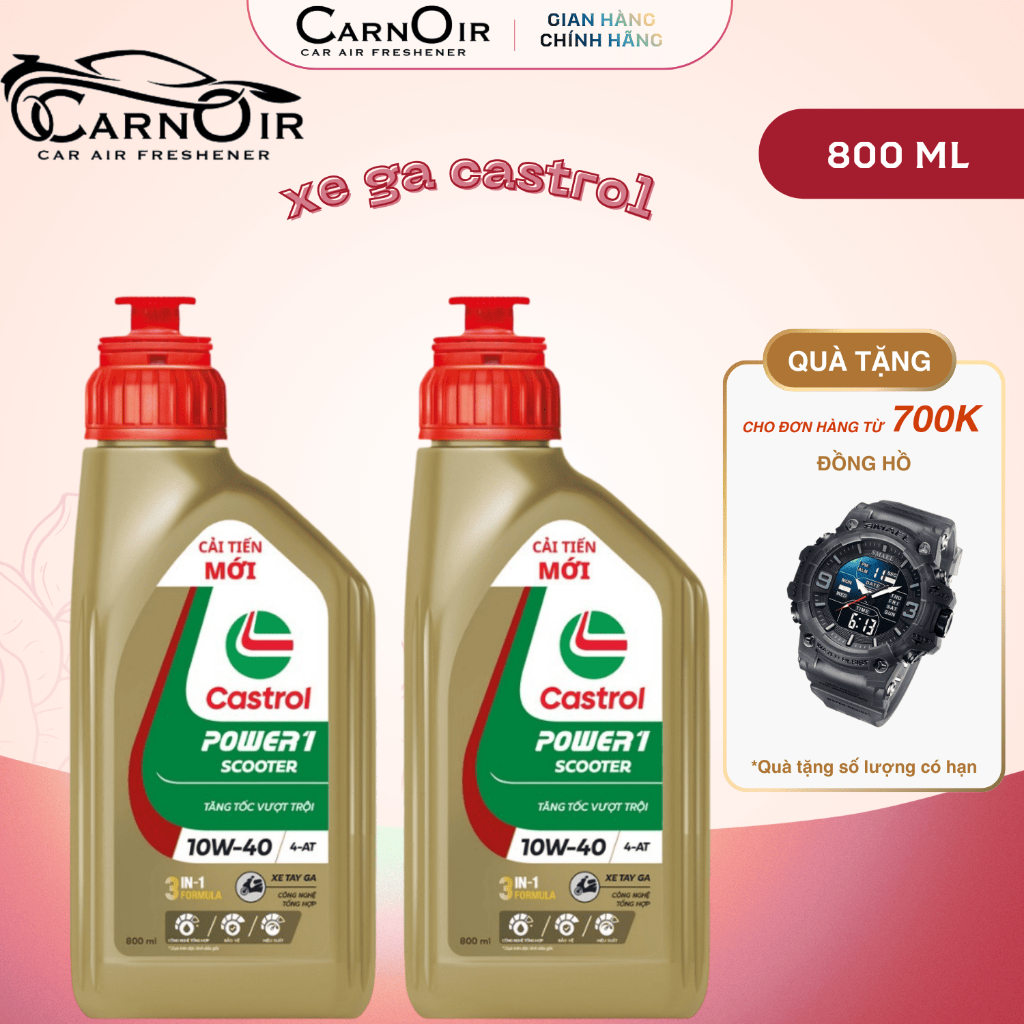 Castrol POWER1 4T 10W-40 – Dầu nhớt mạnh mẽ cho xe ga & xe số - Bảo vệ động cơ với Castrol POWER1 4T