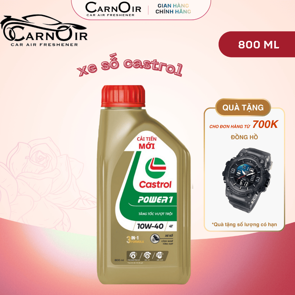 Castrol POWER1 4T 10W-40 – Dầu nhớt mạnh mẽ cho xe ga & xe số - Bảo vệ động cơ với Castrol POWER1 4T