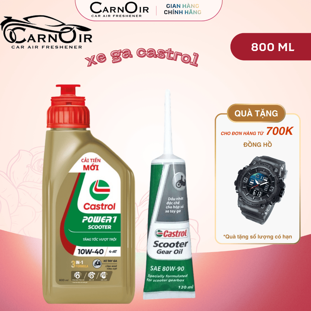 Castrol POWER1 4T 10W-40 – Dầu nhớt mạnh mẽ cho xe ga & xe số - Bảo vệ động cơ với Castrol POWER1 4T
