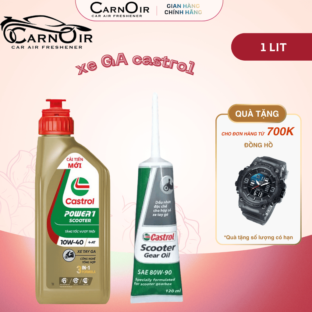 Castrol POWER1 4T 10W-40 – Dầu nhớt mạnh mẽ cho xe ga & xe số - Bảo vệ động cơ với Castrol POWER1 4T
