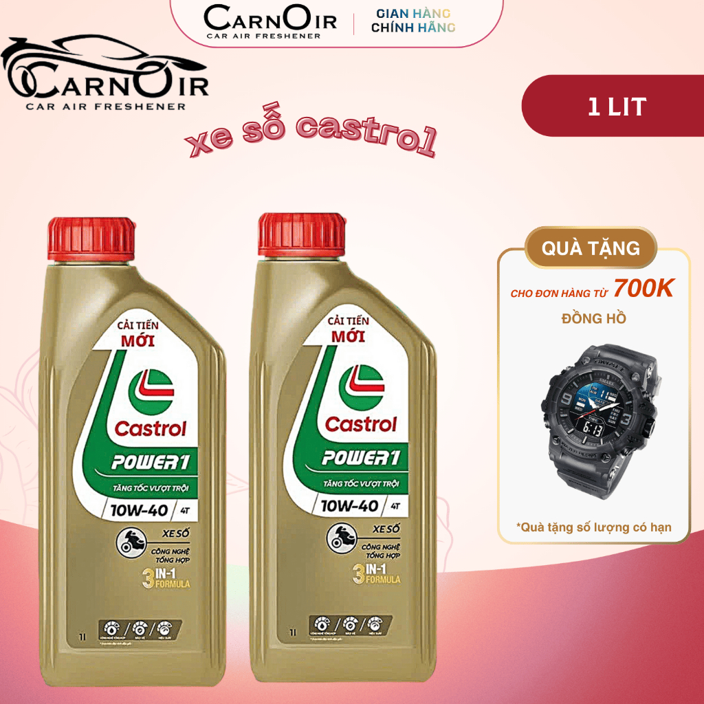 Castrol POWER1 4T 10W-40 – Dầu nhớt mạnh mẽ cho xe ga & xe số - Bảo vệ động cơ với Castrol POWER1 4T