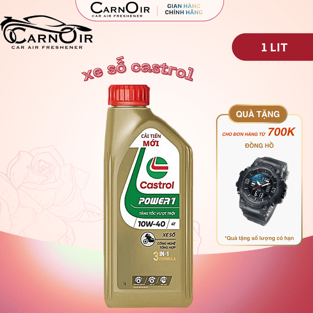 Castrol POWER1 4T 10W-40 – Dầu nhớt mạnh mẽ cho xe ga & xe số - Bảo vệ động cơ với Castrol POWER1 4T