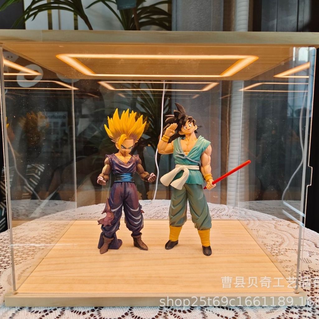 [Thanh Lý, lỗi cửa]Tủ Gỗ Mica Tích Hợp Đèn LED Kết Nối Nhiều Tủ Bảo Quản, Trưng Bày Popmart, Charm, 