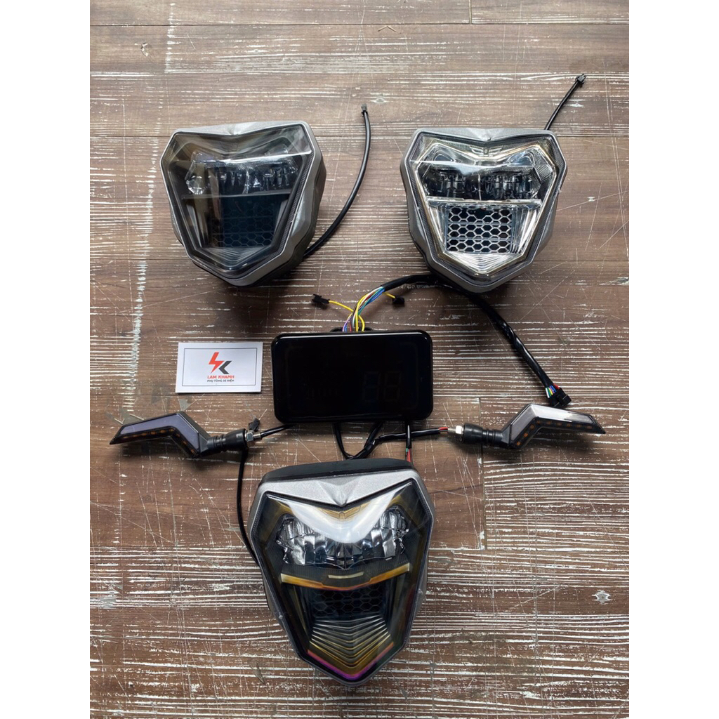 Đèn Zinpat dùng cho xe điện 133M mới (tặng kèm pat gắn)
