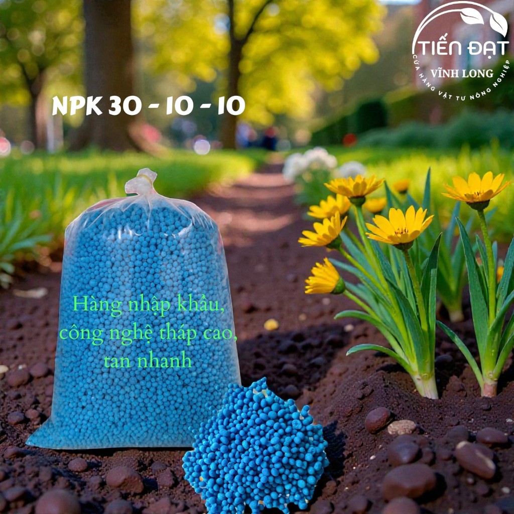 Phân bón hỗn hợp NPK 30-10-10 (Chiết lẻ từ bao 25kg, hàng nhập khẩu)