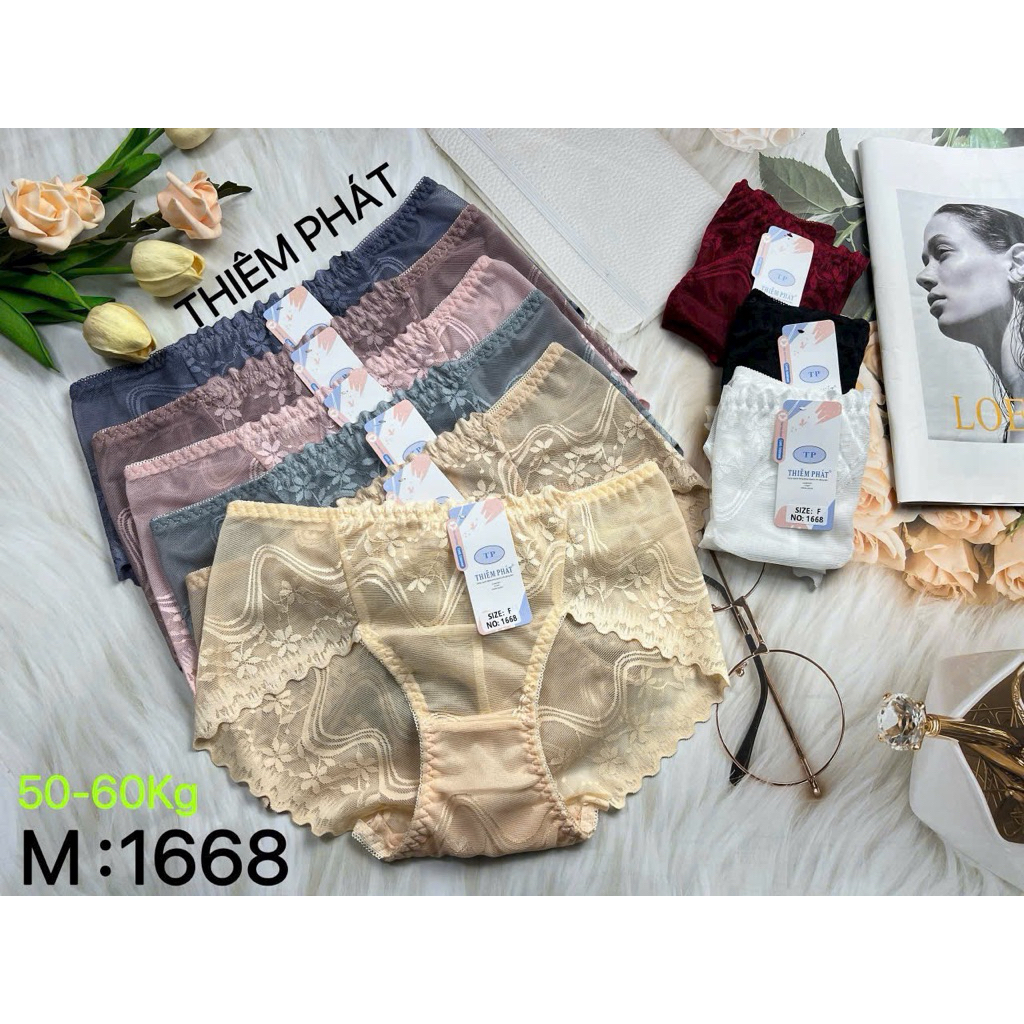 Quần lót 1668 ren mềm cao cấp