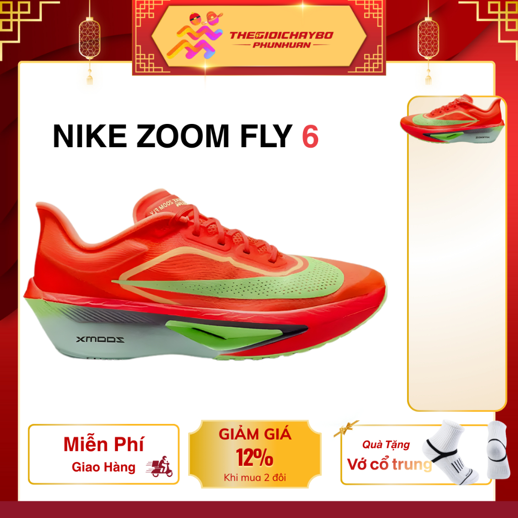 [Voucher 22%] Nike Zoom Fly 6 - Giày Chạy Bộ Nike Nam Nữ Chính Hãng
