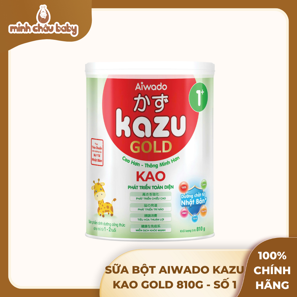 Sữa bột Aiwado Kazu Kao Gold 810g