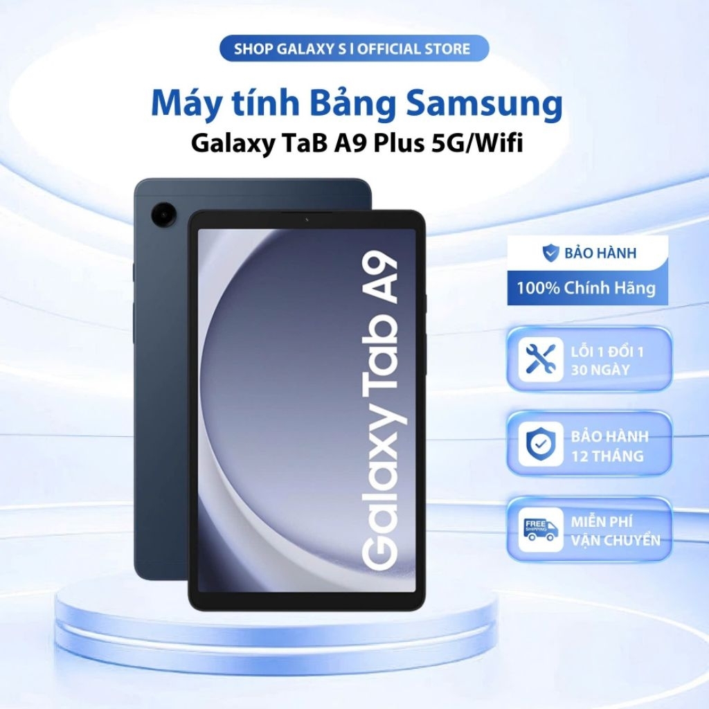 Samsung Galaxy Tab A9 Plus 5G/Wifi Chính Hãng - Máy Tính Bảng Màn 11", Pin 7040mah Nhỏ Gọn