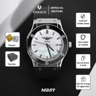 Đồng Hồ Nam Varseti Chạy Máy Pin Mặt Lộ Cơ Form Hub Sang Trọng Viền Trơn Sz 40mm - M257
