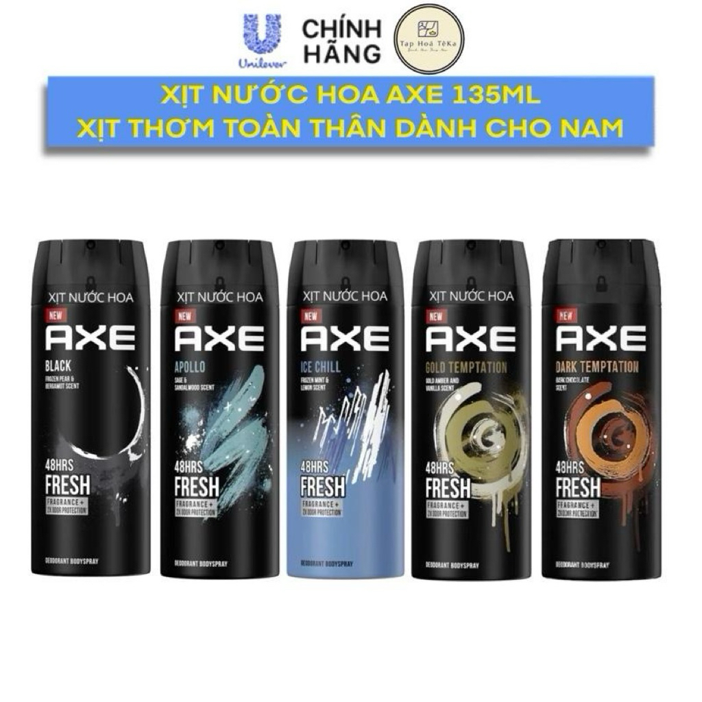 Xịt Nước Hoa Toàn Thân AXE Cho Nam 135ML  [1]
