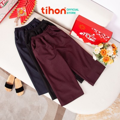 Quần jean bé gái TIHON, quần bò mềm co giãn cho bé gái đi học đi chơi vận động thoải mái QD0744097