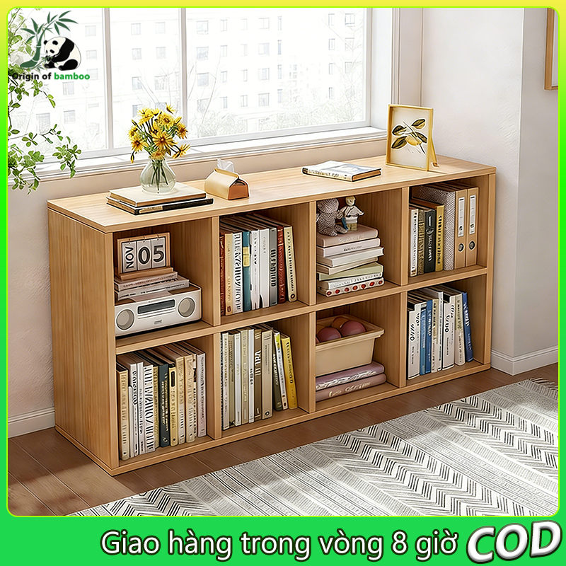 Tủ lưu trữ, Kệ sách để sàn, đồ đa năng phong cách tối giản, kệ tổ ong 8 ô