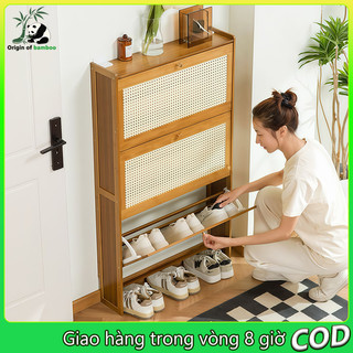 Tủ Giày Siêu Mỏng rộng 17/24cm Thiết kế cửa lật  Dung lượng lớn Tiết kiệm không gian
