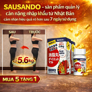 SAUSANDO Viên Nén Thải Độc Đốt Cháy Mỡnâng cao độ săn chắc, giúp tạo đường cong cơ thể nữ. Kiên trì sử dụng cho hiệu quả