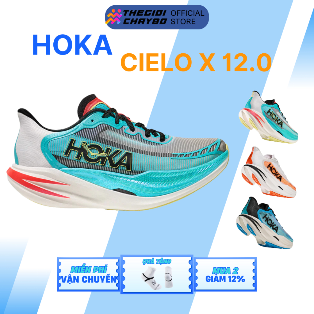 [Voucher 28% - Mua 2 Giảm 12%] Hoka Cielo X 1 2.0 - Giày Chạy Bộ Nam Nữ Hoka Chính Hãng