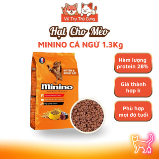 Thức Ăn Hạt Minino Tuna Cho Mèo Mọi Độ Tuổi 1,3Kg