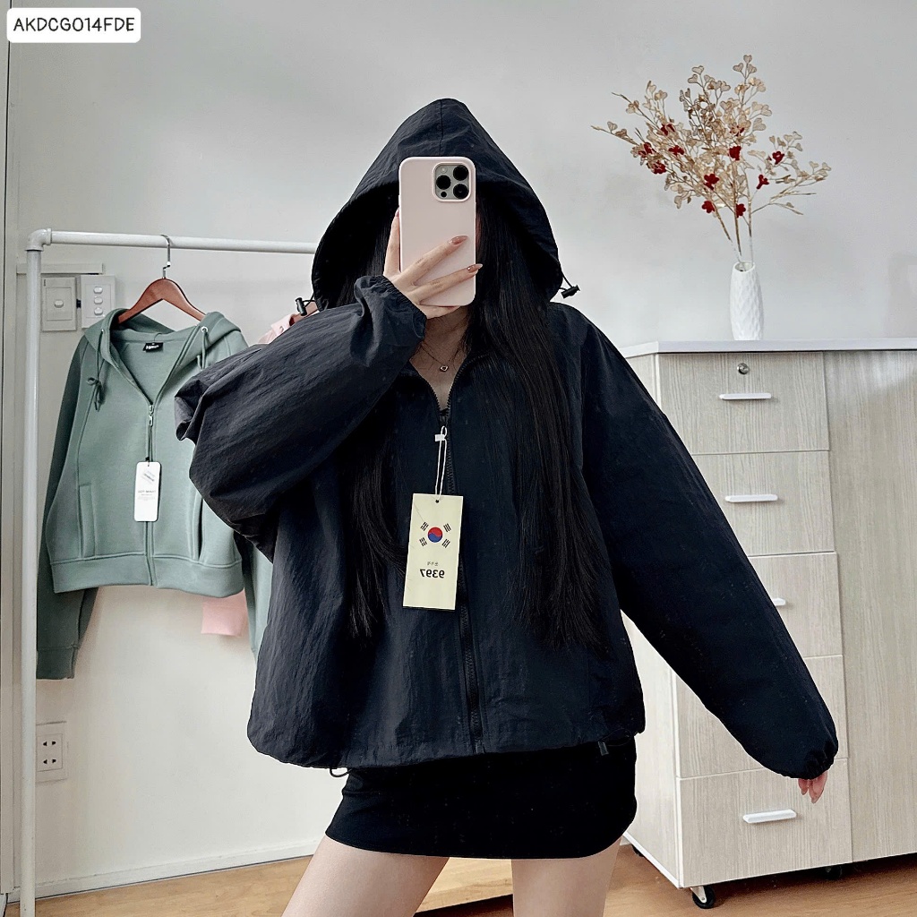Áo khoác dù thông minh 9397Closet, lót lưới thoáng mát, dày dặn, form trẻ trung năng động, AKDCG07
