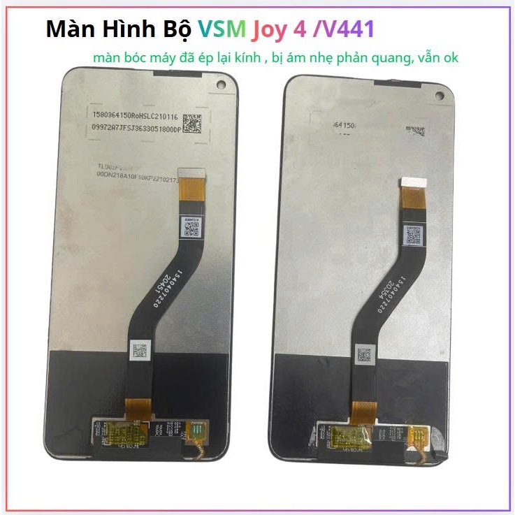 Màn hình bộ vsm joy 4 ,amfn bóc máy đã ép lại kính , phản quang màn bị ám nhẹ