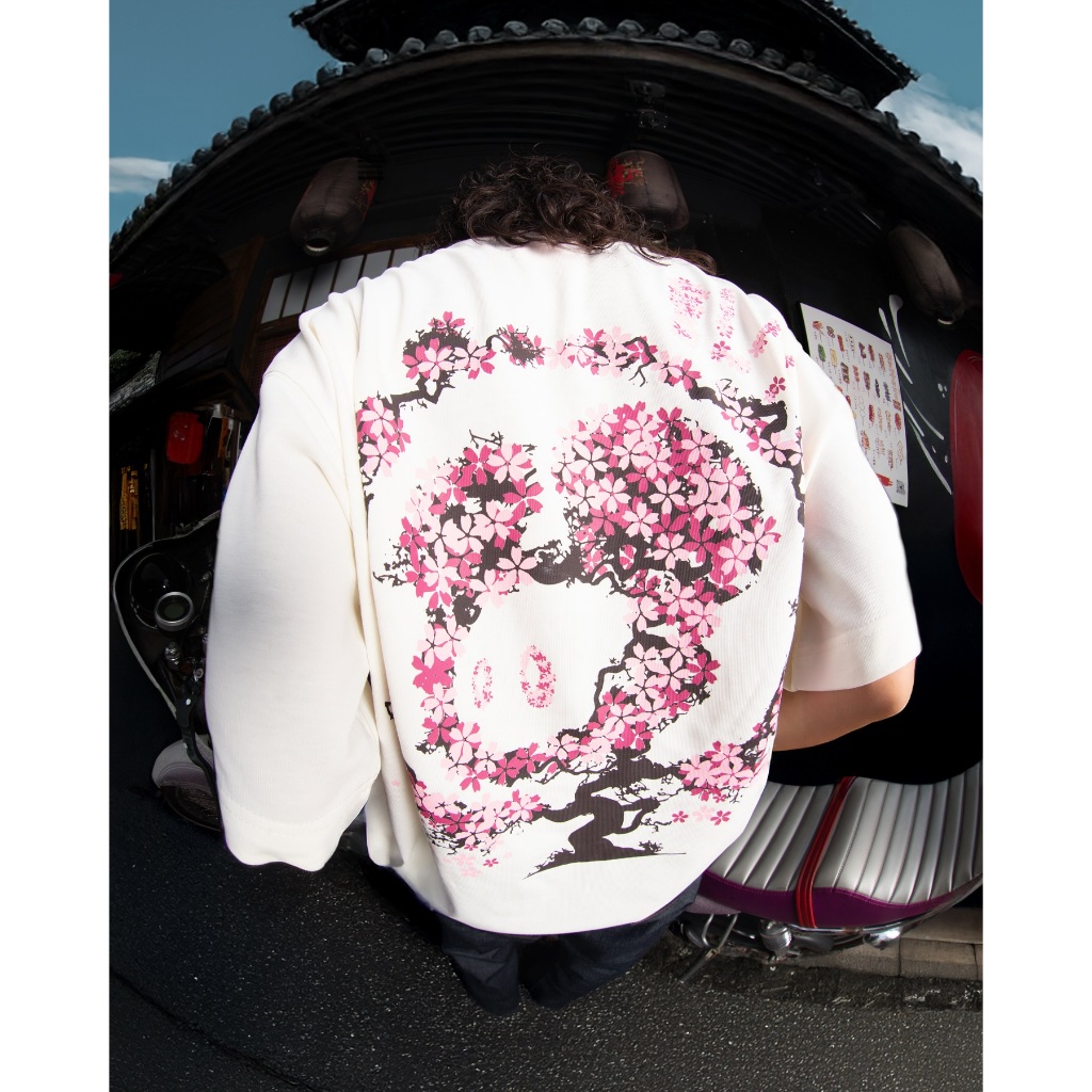 Áo Thun POPPOP Sakura Form Rộng Unisex Cotton Cao Cấp Dày Dặn - MOB STORE