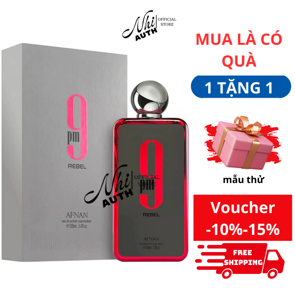 Nước Hoa Unisex Afnan 9PM Rebel EDP 100ml Chính Hãng (nguyên seal)