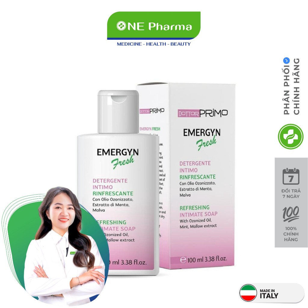 Dung Dịch Vệ Sinh Phụ Nữ Hàng Ngày DottorPrimo Emergyn Fresh - 100ml (Hàng Tặng Không Bán)