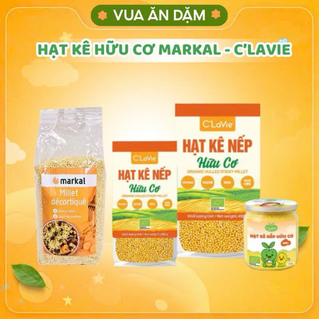 Hạt Kê Hữu Cơ Edison / Markal cho bé ăn dặm