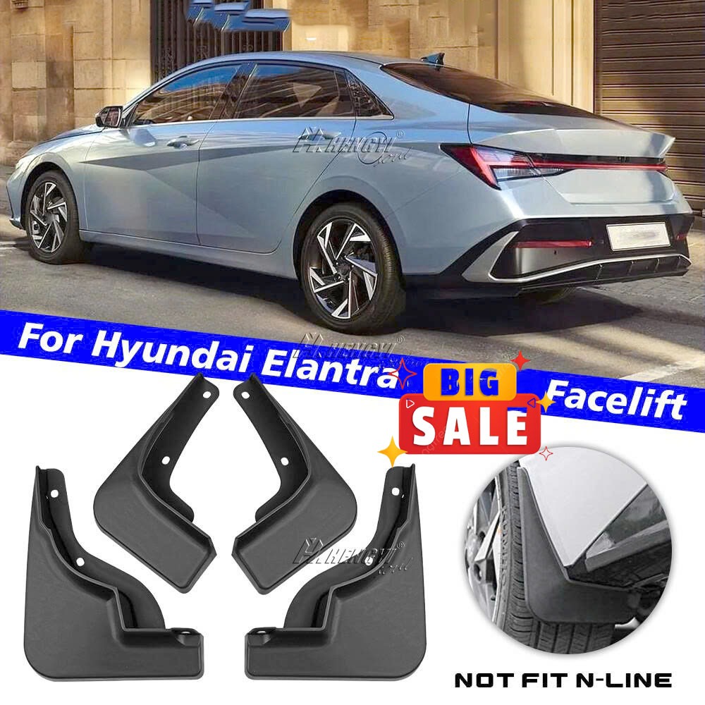Chắn Bùn Elantra 2022 2023 2024 2025 2026 ( Hàng Chuẩn From ) - Bộ 4 Chắn Bùn Hyundai Elantra