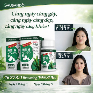 SAUSANDO Nhật Bản – Hỗ trợ hạn chế hấp thu chất béo – Hỗ trợ thúc đẩy trao đổi chất – Hỗ trợ giảm tích tụ mỡ