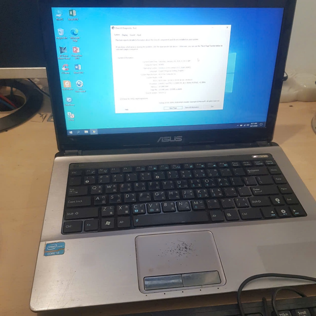 Laptop Asus K43E (I3 2350M/3gb/160Gb), pin >2h, máy đẹp, cứng cáp