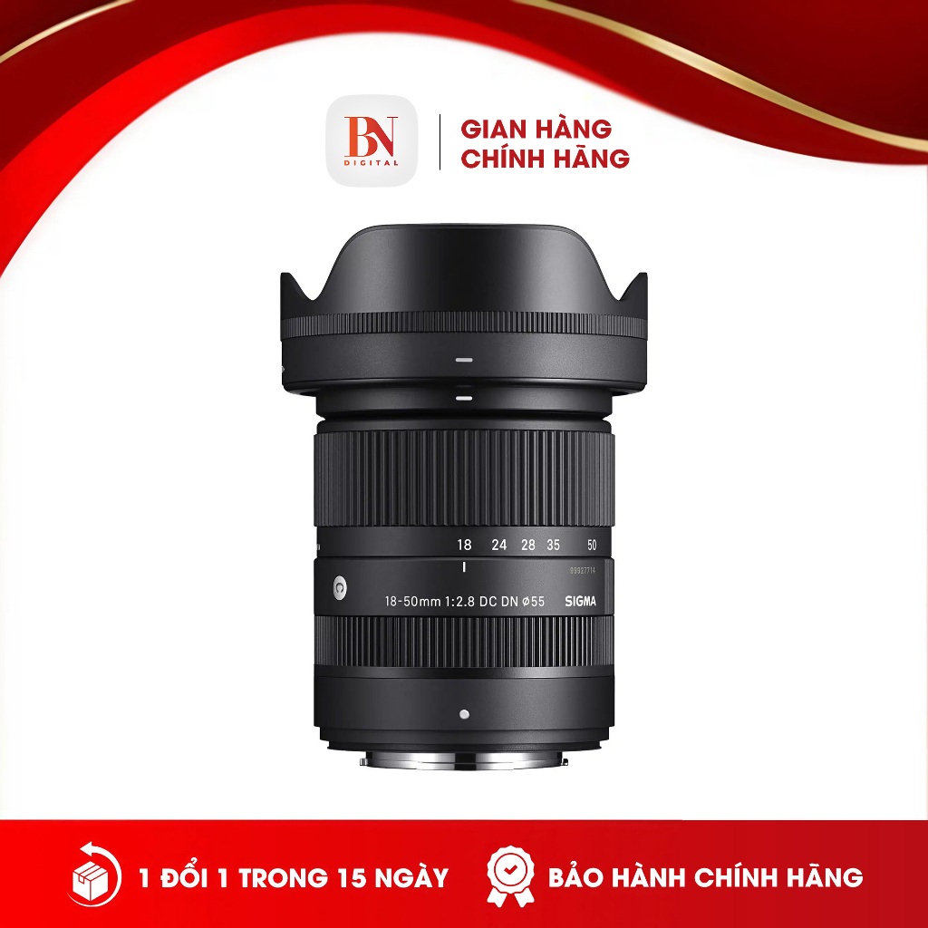 [ Bảo Hành Chính Hãng] Ống Kính Sigma 18-50mm F2.8 DC DN For Sony | Fujifilm | Canon R