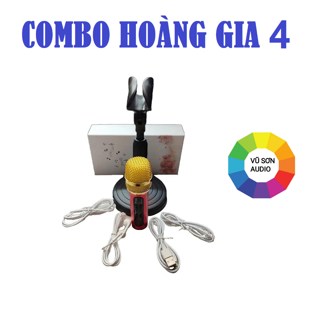 [COMBO HG4]-MICRO C11 HÀNG NÂNG CẤP LOẠI 1, KÈM GIÁ ĐỠ MIC, Mic Không Có Loa, Loại 3 Dây, Hát Live 2