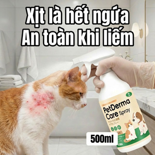 Xịt trị nấm da cho chó mèo thuốc trị rận tai cho mèo Công thức dịu nhẹ, an toàn cho phép liếm