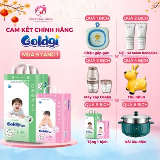 Quà tặng bỉm GOLDGI X5. Quà tương ứng với số lượng bỉm mom đặt. Mom tham khảo trên bảng quà tặng nha