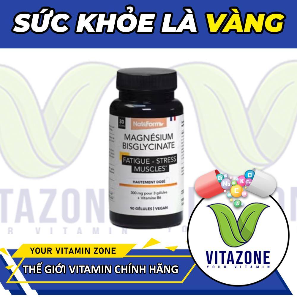 Nat&Form Magnesium Bisglycinate – Bổ Sung Magie