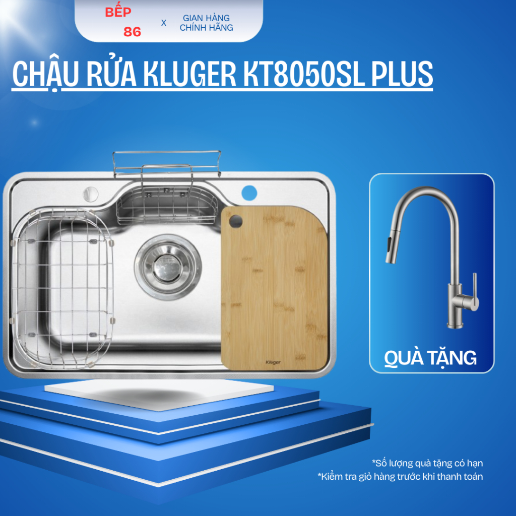 Chậu rửa bát Kluger KT8050SL Plus