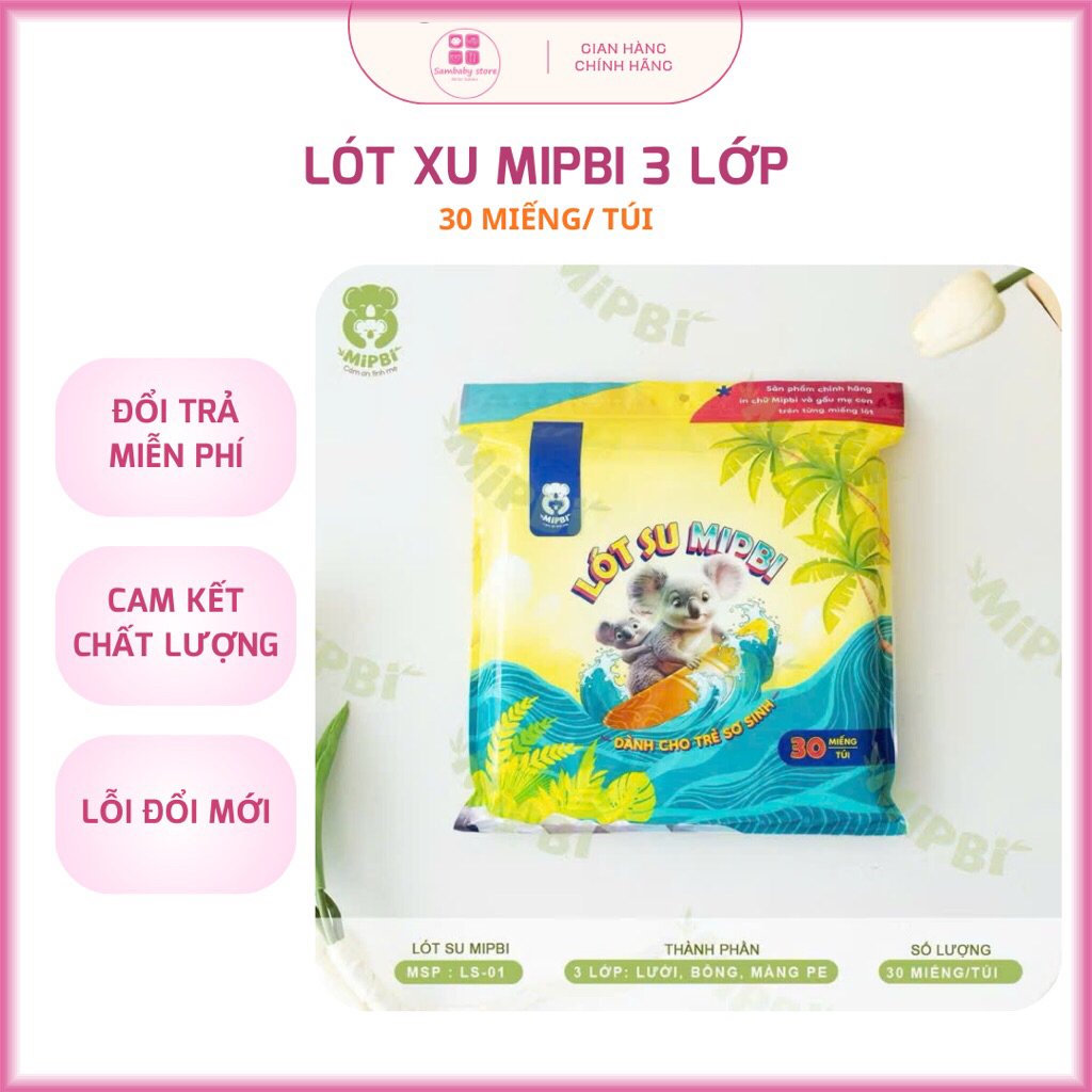 Miếng lót phân xu trẻ em Mipbi