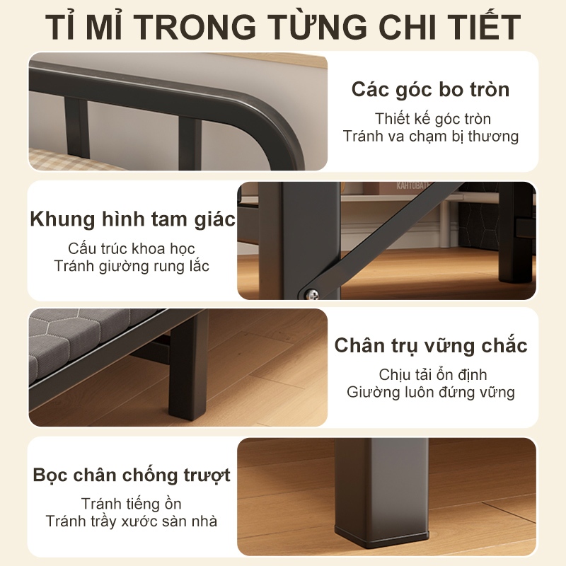 HEINO Giường gấp hàng nhập khẩu Thoải Mái Êm Ái Khổ Lớn Văn Phòng Nhà Ở Giường ngủ đơn đôi 1m2 | BigBuy360 - bigbuy360.vn